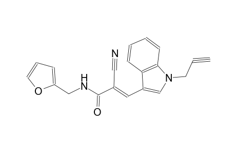(2E)-2-cyano-N-(2-furylmethyl)-3-[1-(2-propynyl)-1H-indol-3-yl]-2-propenamide