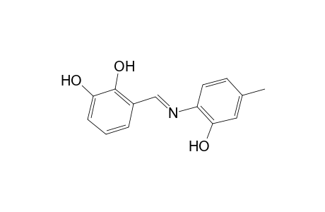 3-[(2-hydroxy-4-methyl-phenylimino)-methyl]-benzene-1,2-diol