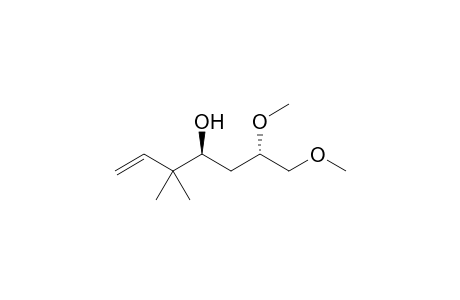 (2S,4S)-1,2-Dimethoxy-5,5-dimethylhept-6-en-4-ol