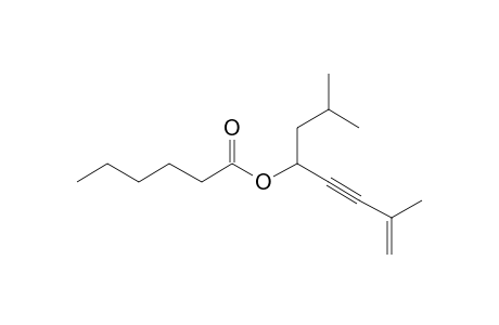 Hexanoic acid, 2,7-dimethyloct-7-en-5-yn-4-yl ester