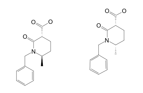 (3R*,6R*/3R*,6S*)-1-BENZYL-6-METHYLPIPERIDIN-2-ONE-3-CARBOXYLIC-ACID