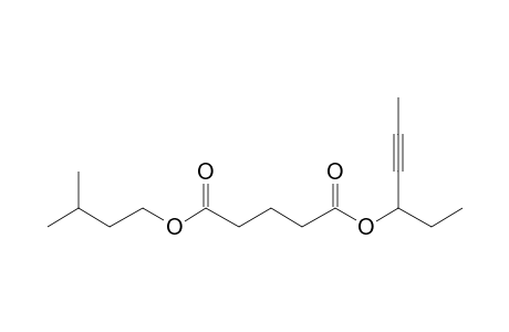 Glutaric acid, hex-4-yn-3-yl 3-methylbutyl ester