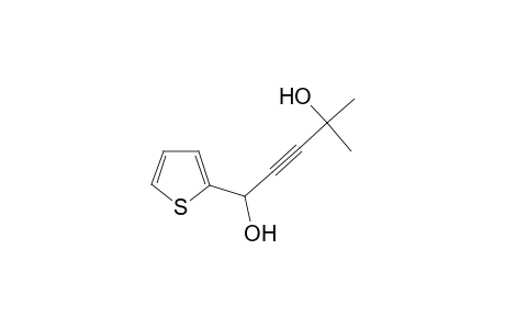 2-Pentyne-1,4-diol, 4-methyl-1-(2-thienyl)-
