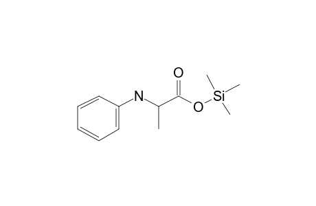 2-Anilinopropanoic acid, tms