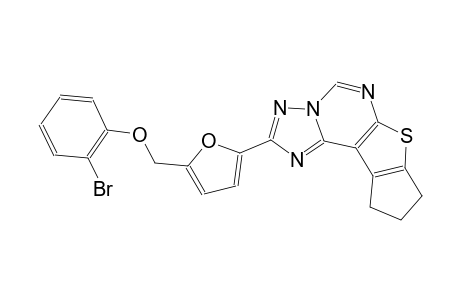 2-bromophenyl [5-(9,10-dihydro-8H-cyclopenta[4,5]thieno[3,2-e][1,2,4]triazolo[1,5-c]pyrimidin-2-yl)-2-furyl]methyl ether