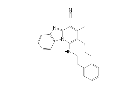 3-methyl-1-[(2-phenylethyl)amino]-2-propylpyrido[1,2-a]benzimidazole-4-carbonitrile