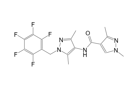 N-[3,5-dimethyl-1-(2,3,4,5,6-pentafluorobenzyl)-1H-pyrazol-4-yl]-1,3-dimethyl-1H-pyrazole-4-carboxamide