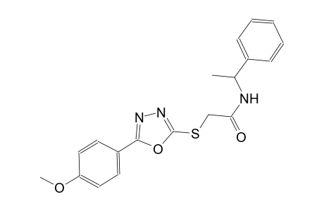 2-{[5-(4-methoxyphenyl)-1,3,4-oxadiazol-2-yl]sulfanyl}-N-(1-phenylethyl)acetamide