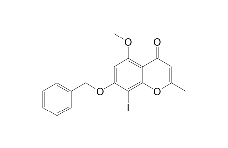 7-(Benzyloxy)-8-iodo-5-methoxy-2-methyl-4H-1-benzopyran-4-one
