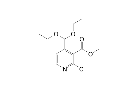 3-Carbomethoxy-2-chloro-4-diethoxymethylpyridine