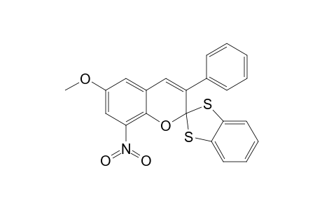 Spiro[1,3-benzodithiole-2,2'-[2H-1]benzopyran], 6'-methoxy-8'-nitro-3'-phenyl-