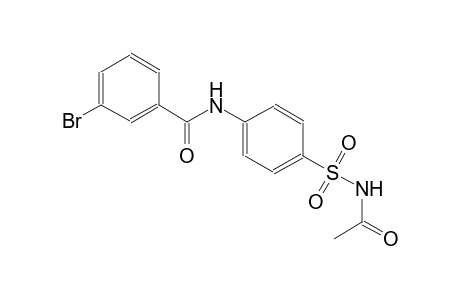 N-{4-[(acetylamino)sulfonyl]phenyl}-3-bromobenzamide