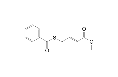 2-Butenoic acid, 4-(benzoylthio)-, methyl ester, (E)-