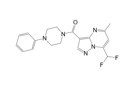 7-(difluoromethyl)-5-methyl-3-[(4-phenyl-1-piperazinyl)carbonyl]pyrazolo[1,5-a]pyrimidine