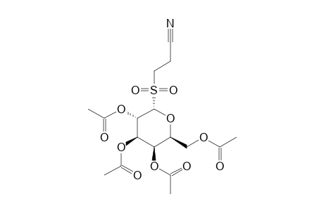 3-[(2,3,4,6-TETRA-O-ACETYL-ALPHA-D-GLUCOPYRANOSYL)-SULFONYL]-PROPANE-NITRILE