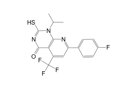 pyrido[2,3-d]pyrimidin-4(1H)-one, 7-(4-fluorophenyl)-2-mercapto-1-(1-methylethyl)-5-(trifluoromethyl)-