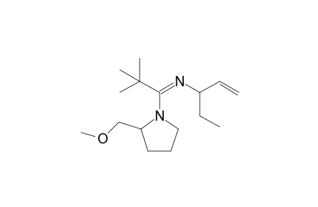 1-(t-Butyl)-3-ethyl-1-[2'-(methoxymethyl)pyrrolidino]-2-aza-1,4-pentadiene