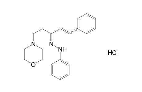 5-morpholino-1-phenyl-1-penten-3-one, hydrochloride, phenylhydrazone