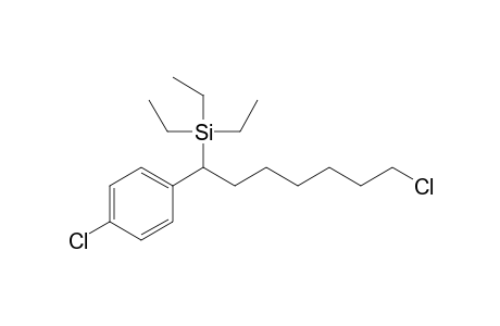 [7-chloranyl-1-(4-chlorophenyl)heptyl]-triethyl-silane