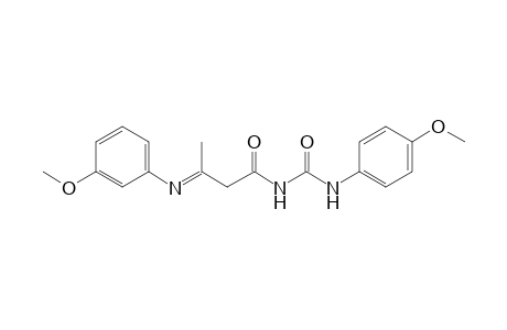 1-(4-Methoxyphenyl)-3-[3-(3-methoxyphenyl)iminobutanoyl]urea