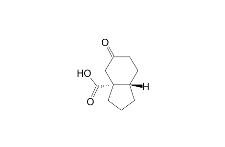 (3a.alpha.,7a.beta.)-5-oxo-hexahydroindane-3a-carboxylic acid