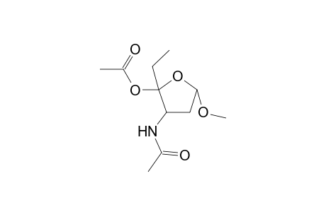Methyl 3-acetamido-4-O-acetyl-2,3,6-trideoxy-.alpha.-DL-lyxo-hexopyranoside