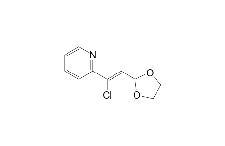 2-[1-Chloro-2-(1,3-dioxolan-2-yl)vinyl]pyridine