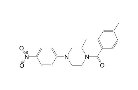 piperazine, 2-methyl-1-(4-methylbenzoyl)-4-(4-nitrophenyl)-