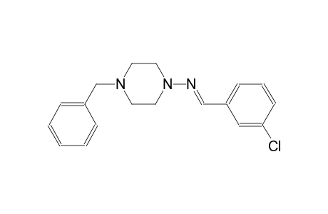 4-benzyl-N-[(E)-(3-chlorophenyl)methylidene]-1-piperazinamine