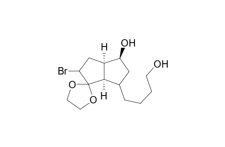 (3a'R,4'S,6a'R)-(4'S)-2'-Bromo-6'-(4-hydroxybutyl)hexahydro-2'H-spiro[1,3-dioxolane-2,1'-pentalen]-4'-ol