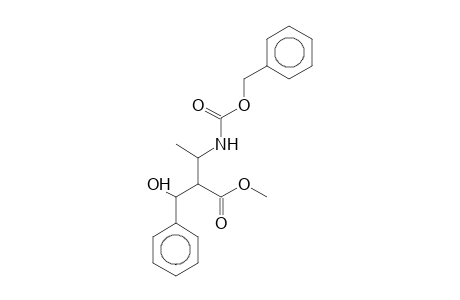 Methyl 3-([(benzyloxy)carbonyl]amino)-2-[hydroxy(phenyl)methyl]butanoate