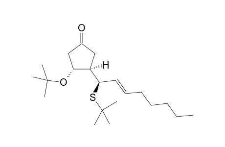 (1'R(*),2'E,3R(*),4R(*))-3-t-butoxy-4-[1'-(t-butylthio)oct-2'-enyl]cyclopentanone