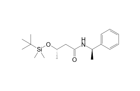 (+)-N-(1(R)-Phenylethyl)-3(S)-tert-butyldimethylsilyloxybutyramide