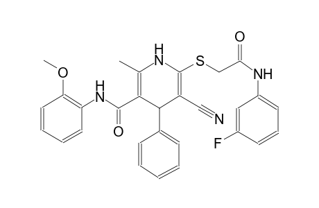 3-pyridinecarboxamide, 5-cyano-6-[[2-[(3-fluorophenyl)amino]-2-oxoethyl]thio]-1,4-dihydro-N-(2-methoxyphenyl)-2-methyl-4-phenyl-