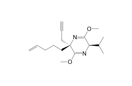 (2R,5S)-2,5-Dihydro-3,6-dimethoxy-2-isopropyl-5-(4-pentenyl)-5-(2-propynyl)pyrazine