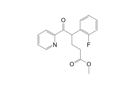 Methyl 5-oxo-5-(2'-pyridyl)-4-(o-fluorophenyl) pentanoate
