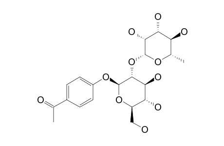 SIBIRICAPHENONE;4'-O-[ALPHA-L-RHAMNOPYRANOSYL-(1->2)-BETA-D-GLUCOPYRANOSYL]-ACETOPHENONE