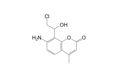 7-Amino-8-(2-chloro-1-hydroxyethyl)-4-methylcoumarin
