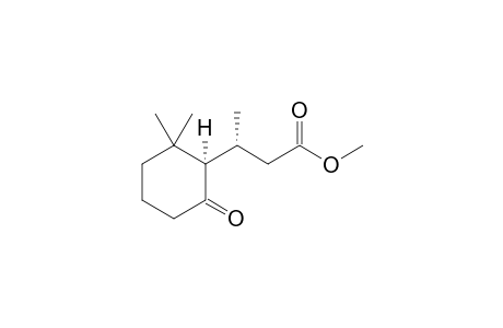 (R)-3-((S)-2,2-Dimethyl-6-oxo-cyclohexyl)-butyric acid methyl ester