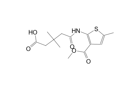 5-{[3-(methoxycarbonyl)-5-methyl-2-thienyl]amino}-3,3-dimethyl-5-oxopentanoic acid