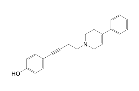 4-[4-(4-phenyl-3,6-dihydro-2H-pyridin-1-yl)but-1-ynyl]phenol