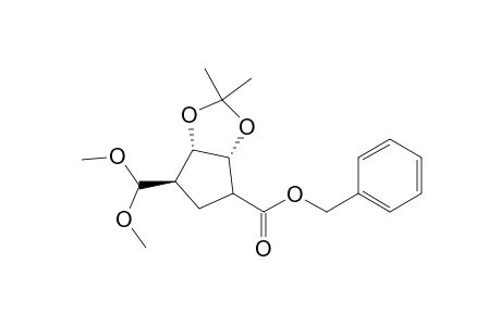 benzyl 4.beta.-dimethoxymethyl-2.alpha.,3.alpha.-(isopropylidendioxy)cyclopentane-1-carboxylate