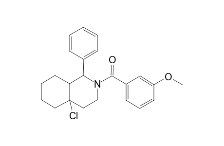 (4a-chloranyl-1-phenyl-1,3,4,5,6,7,8,8a-octahydroisoquinolin-2-yl)-(3-methoxyphenyl)methanone