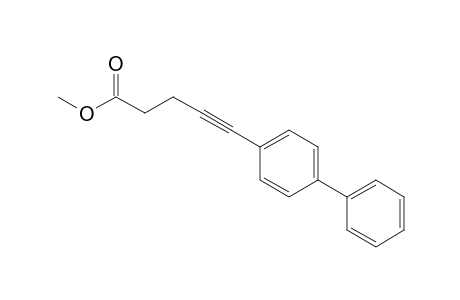 5-(p-Phenylphenyl)-pent-4-ynoic acid - Methyl ester