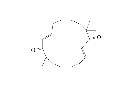 2,10-Cyclohexadecadiene-1,9-dione, 8,8,16,16-tetramethyl-, (E,E)-