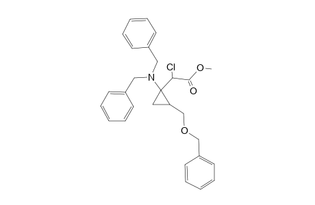 Methyl 2-[2'-(2''-benzyloxymethyl)-1'-(dibenzylamino)cyclopropyl]-2-chloroacetate