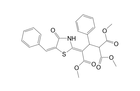 5-Benzylidene)-4-oxo-2-[1,3,3-tris(methoxycarbonyl)-2-phenylpropylidene]-tetrahydrothiazole