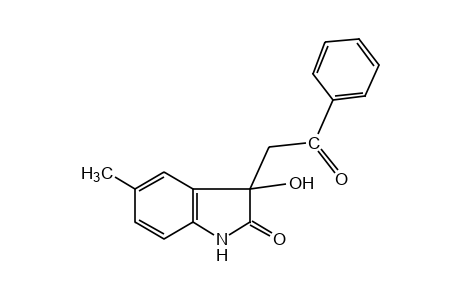 3-hydroxy-5-methyl-3-phenacyl-2-indolinone