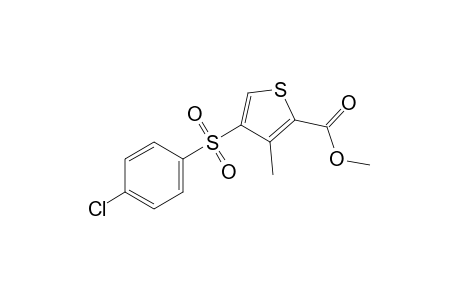 4-[(p-chlorophenyl)sulfonyl]-3-methyl-2-thiophenecarboxylic acid, methyl ester
