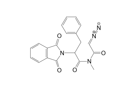1,3-Dioxo-N-(1-(diazo-methylcarbonyl-methyl-carbamoyl)-2-phenyl-ethyl)-isoindole